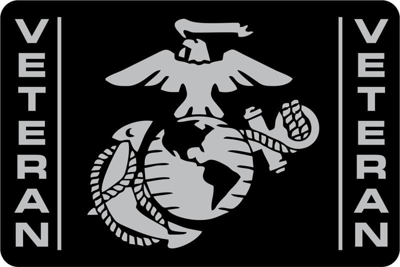 USMC - Veteran Marine Corps EGA - Tow Hitch Cover